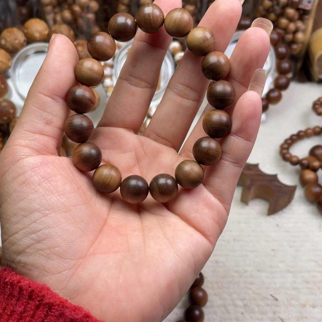 檀香木手串/手链印度老山檀香1.2不沉