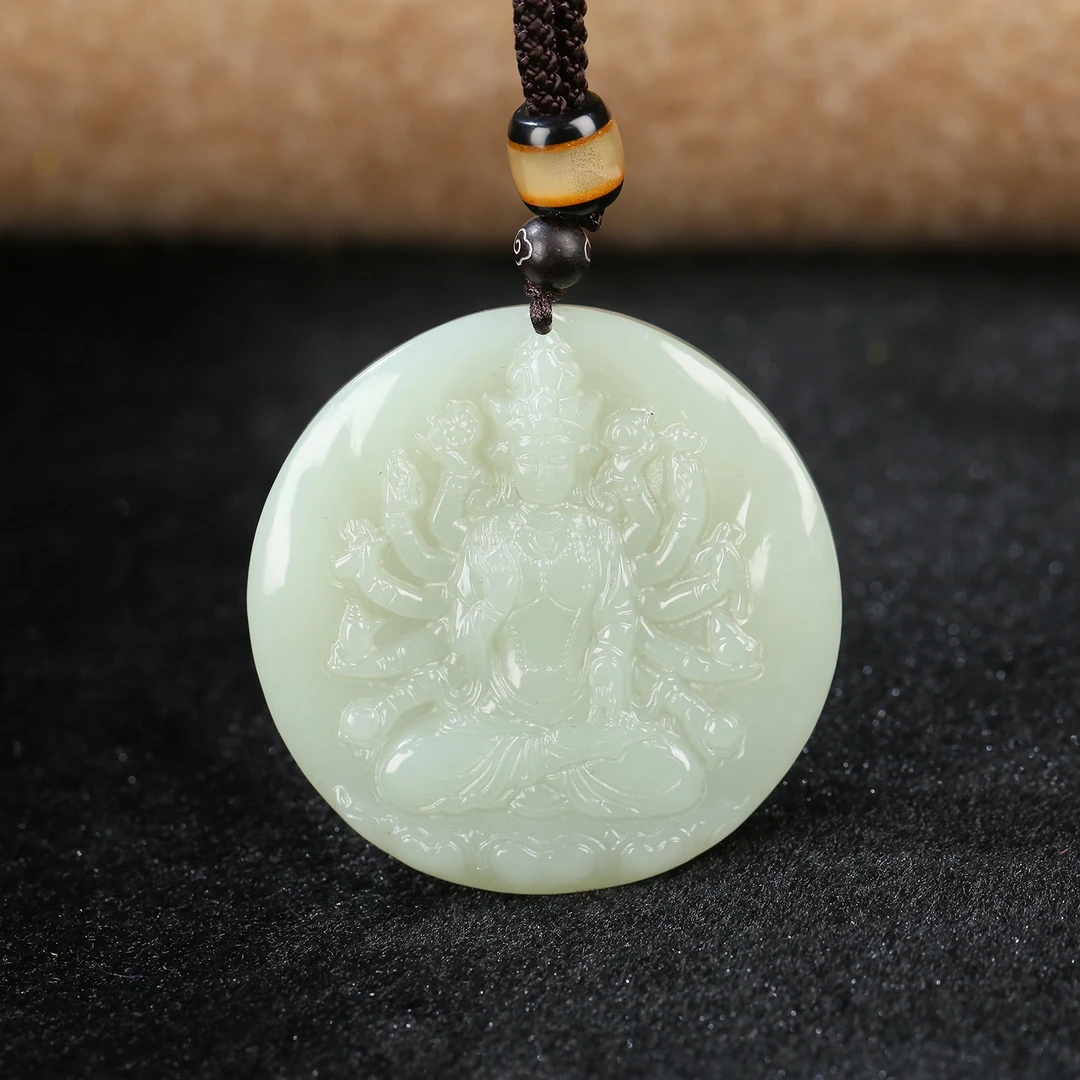 【麦子家族】天然和田玉挂件吊坠雕刻时尚多样性发1 D0980