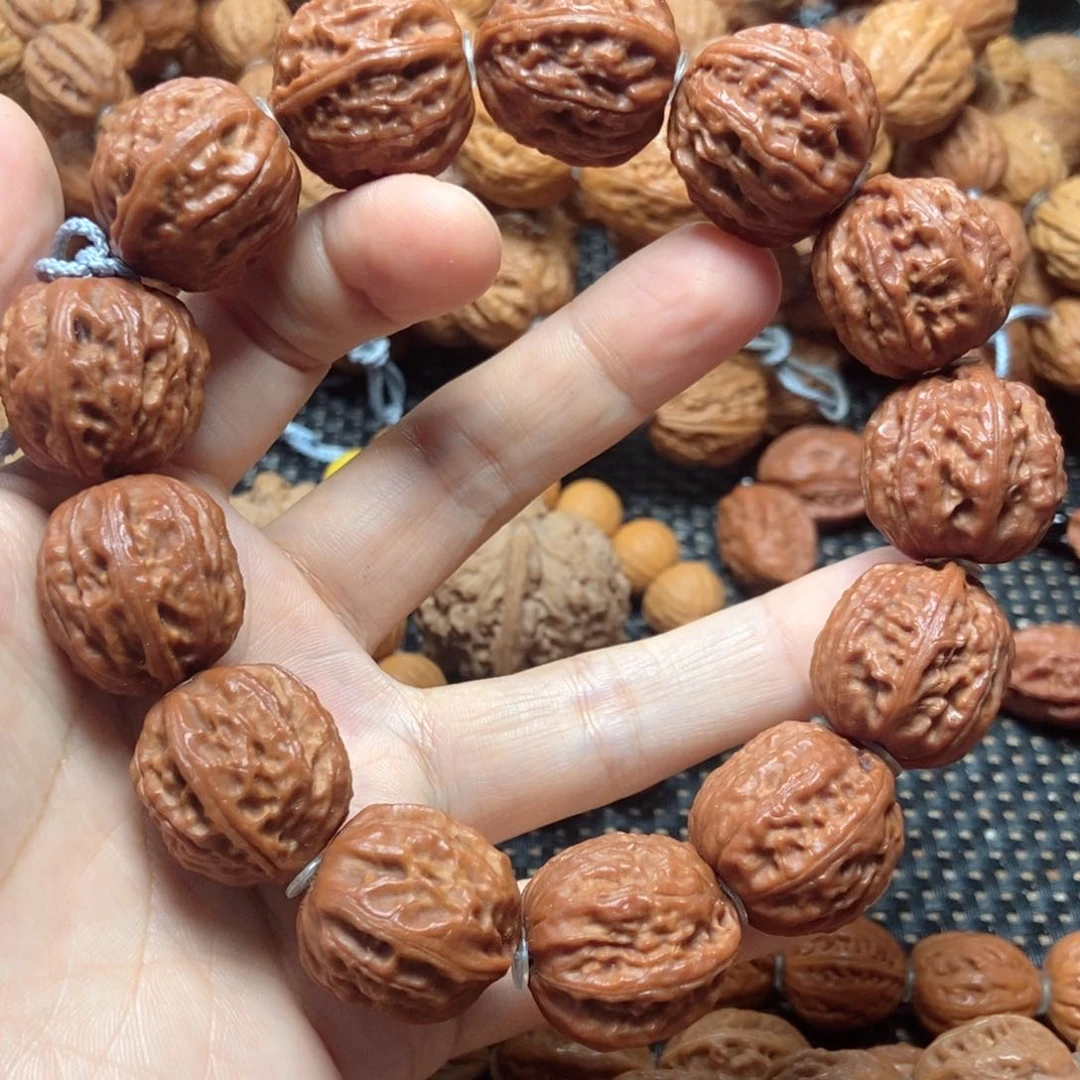 桃核吊坠小粗筋手串