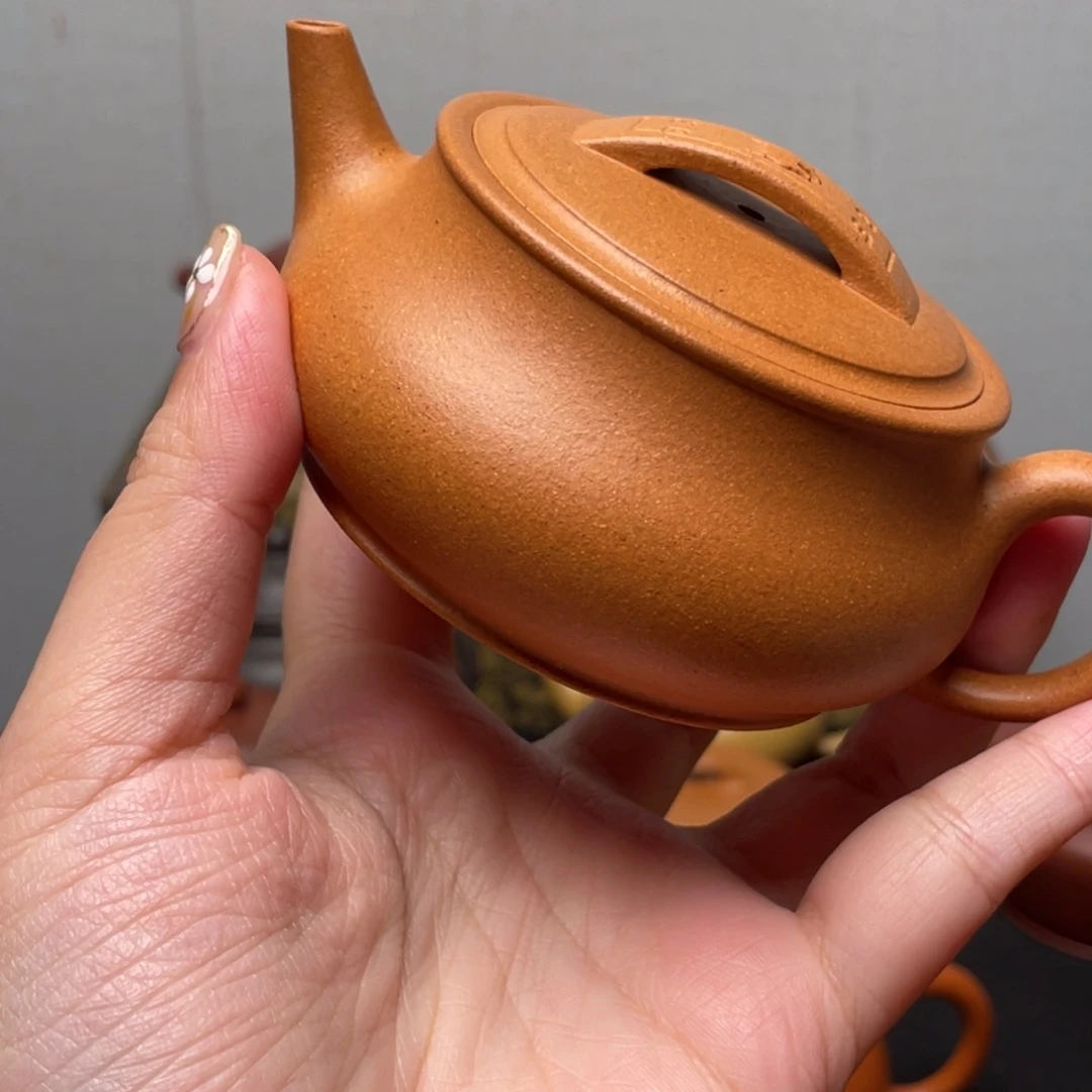 壶紫砂全手工黄金段