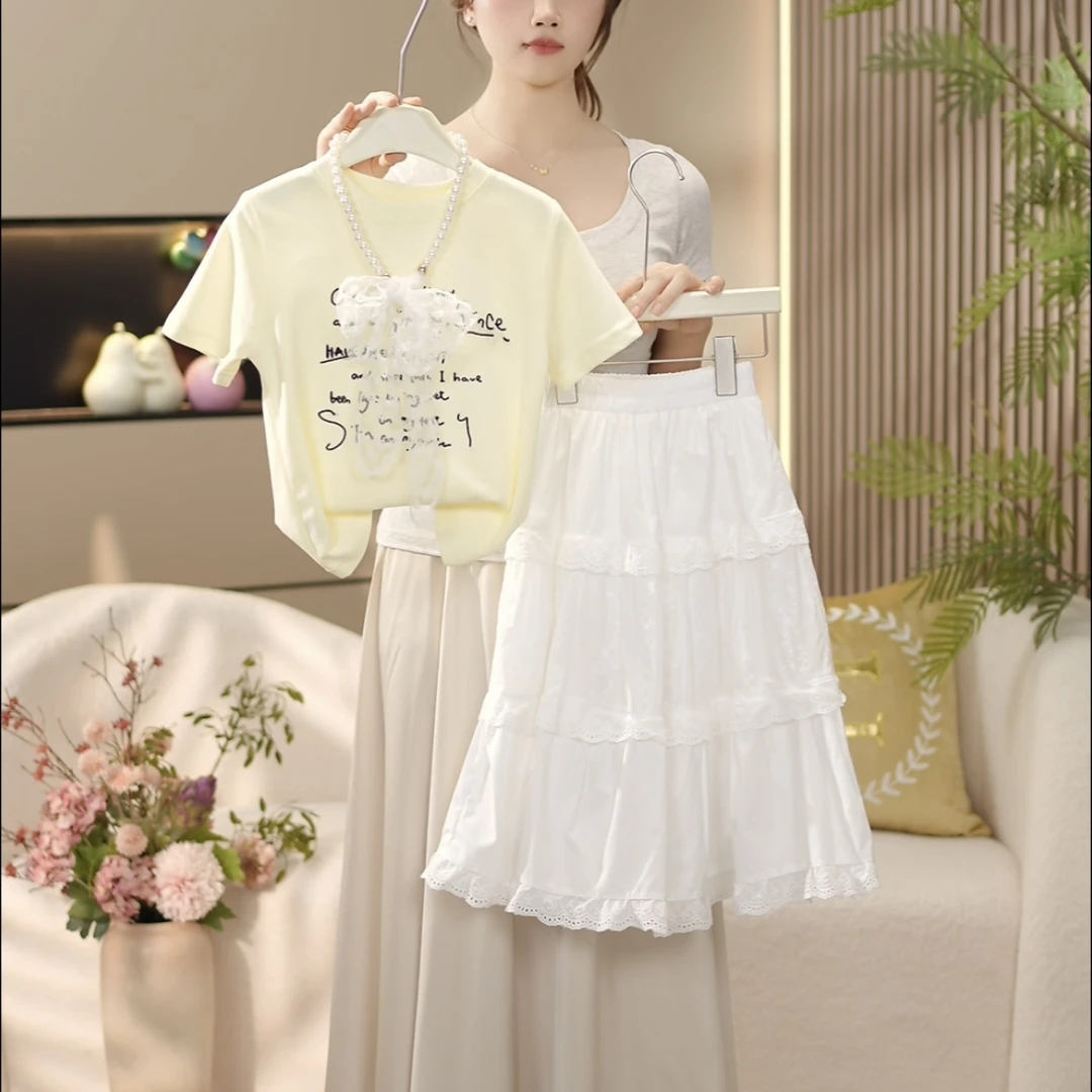 boboe/波波鹅2025春秋季新款女童套装时尚百搭上衣+裙子—Y4240