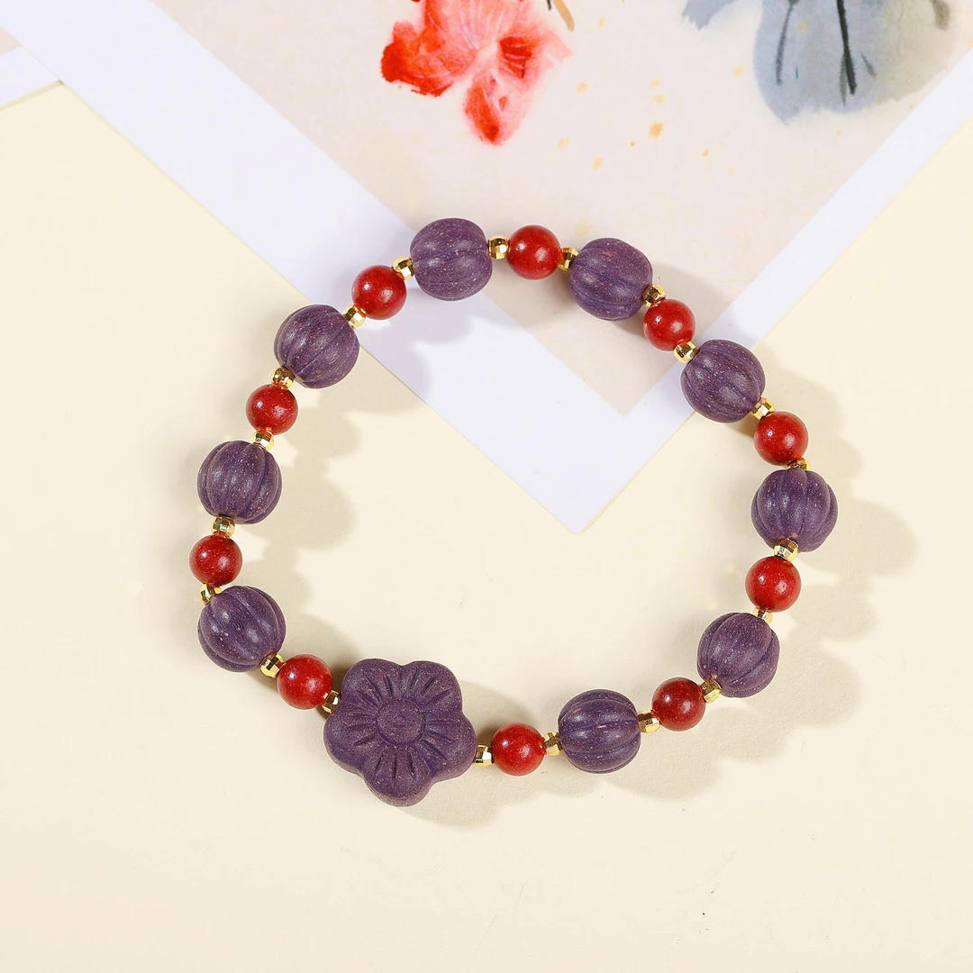 九紫东方瓜珠9颗单圈手链hx0186zt5148