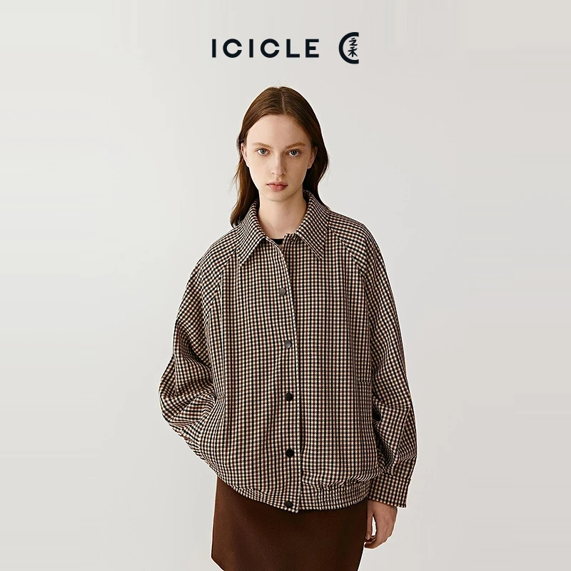 ICICLE之禾羊弹斜纹布夹克0370