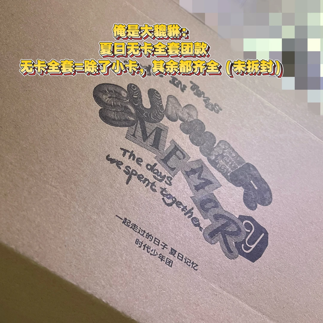 「时代少年团·夏日无卡全套」团款·单人款