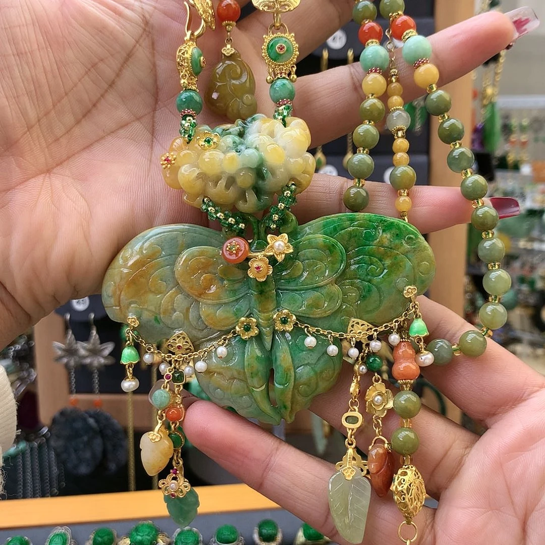 【闪购商品】翡翠颈饰未镶嵌袁吊坠