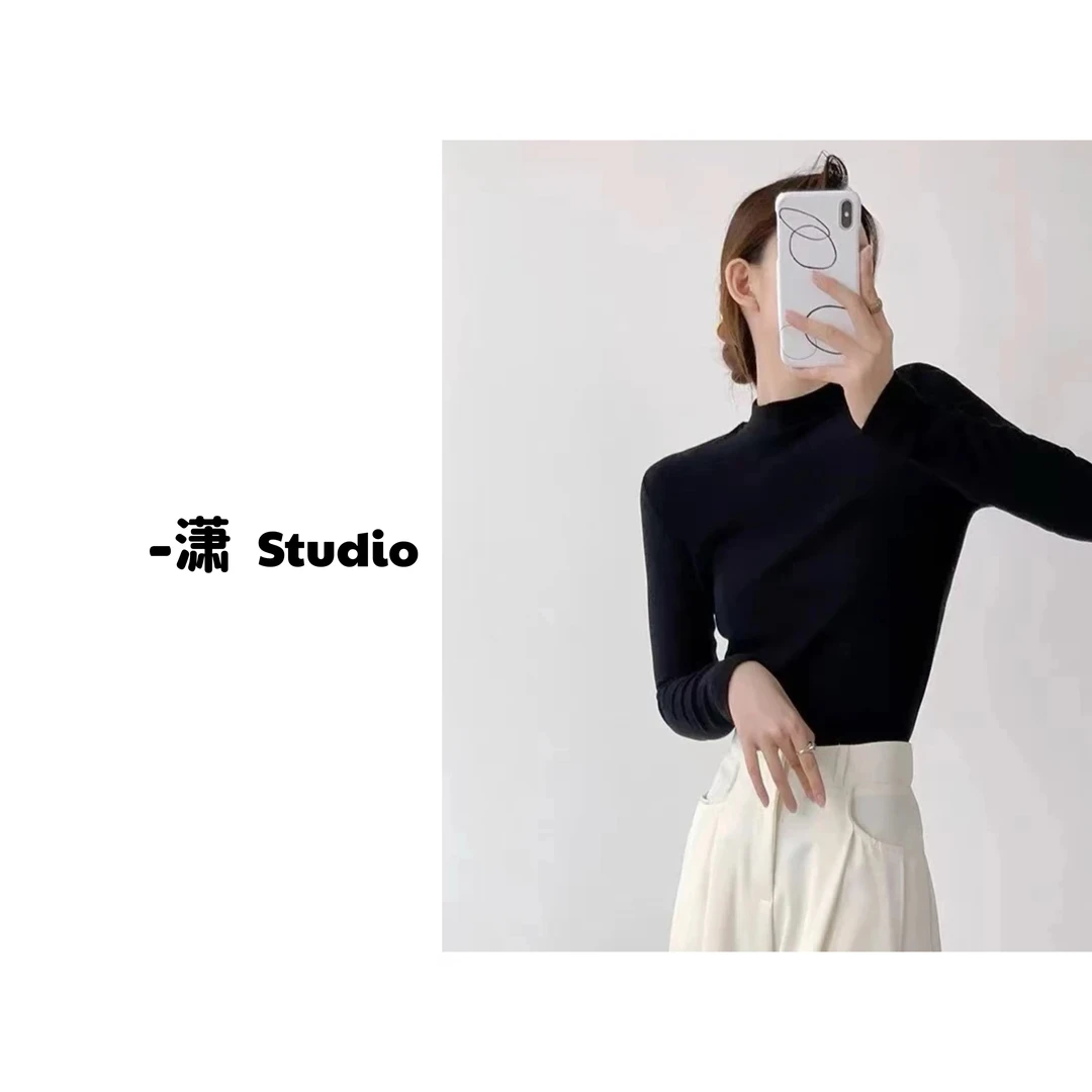 【25内搭系列】必入系列 半高领长袖内搭上衣百搭850