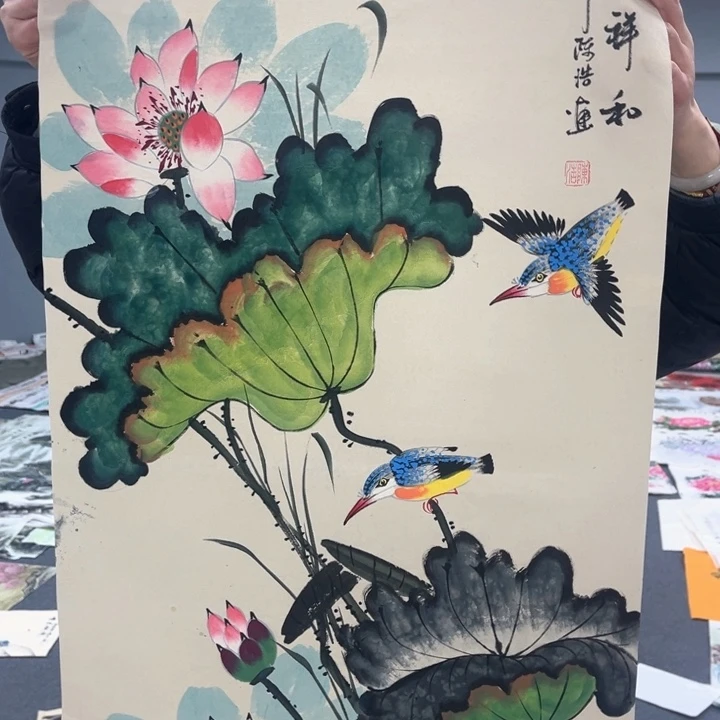 国画我的心好痛啊我的心真的好痛啊好痛