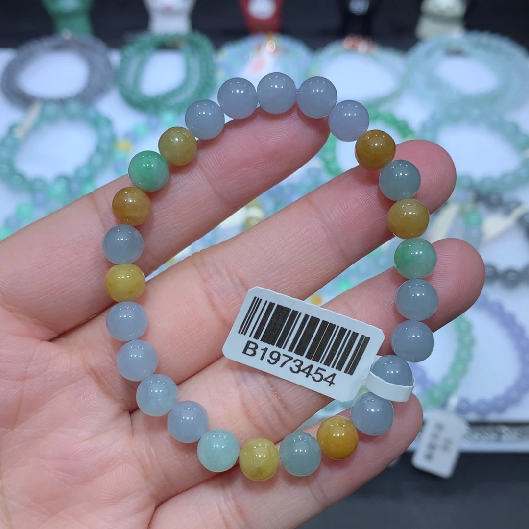 翡翠未镶嵌手串天然