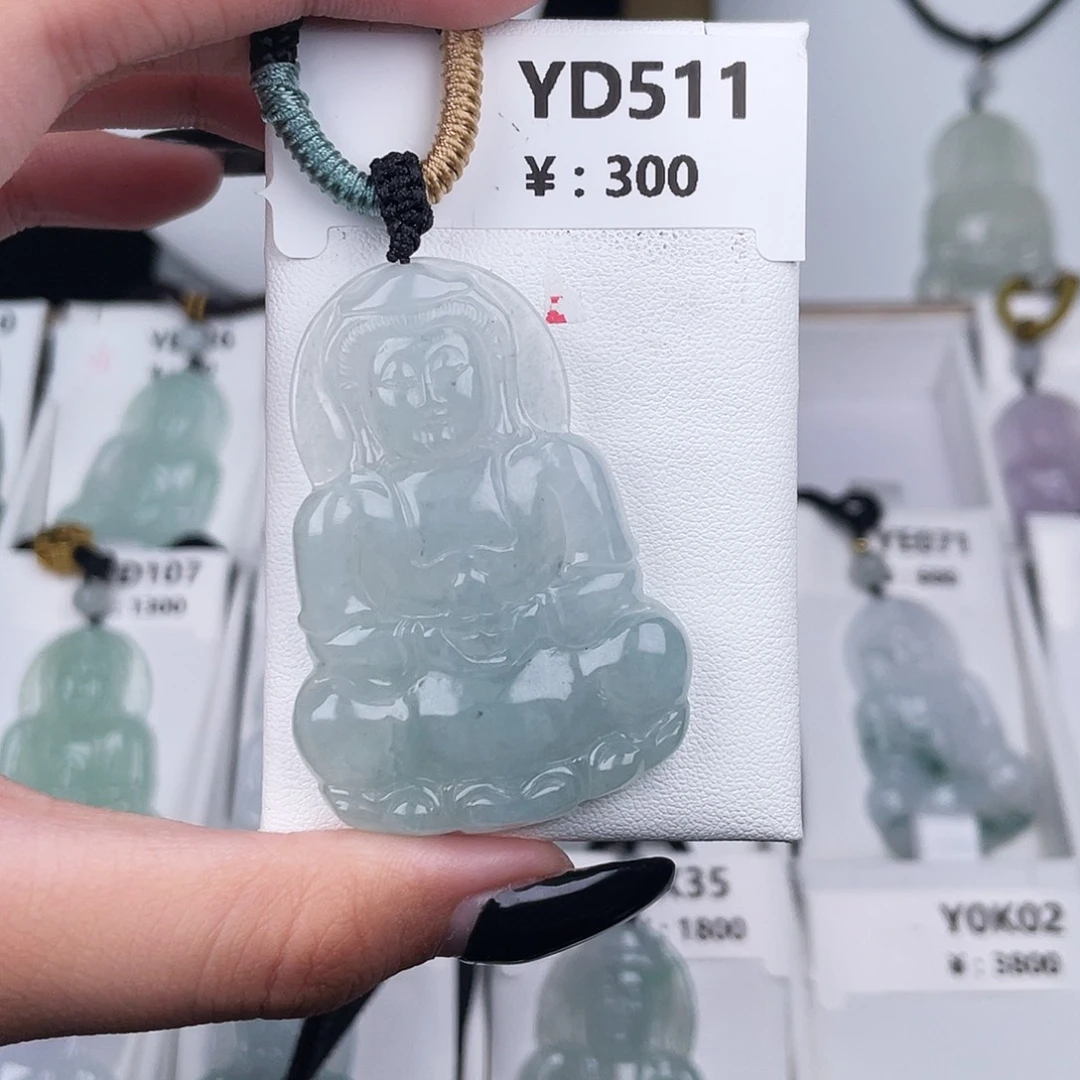 翡翠未镶嵌耳饰YD511