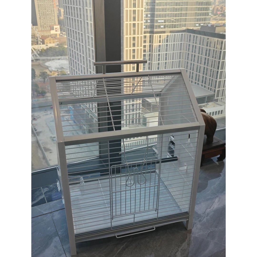 鹦鹉笼子玄风牡丹专用透明全景鸟笼子大型鸟别墅超大空间亚克力笼