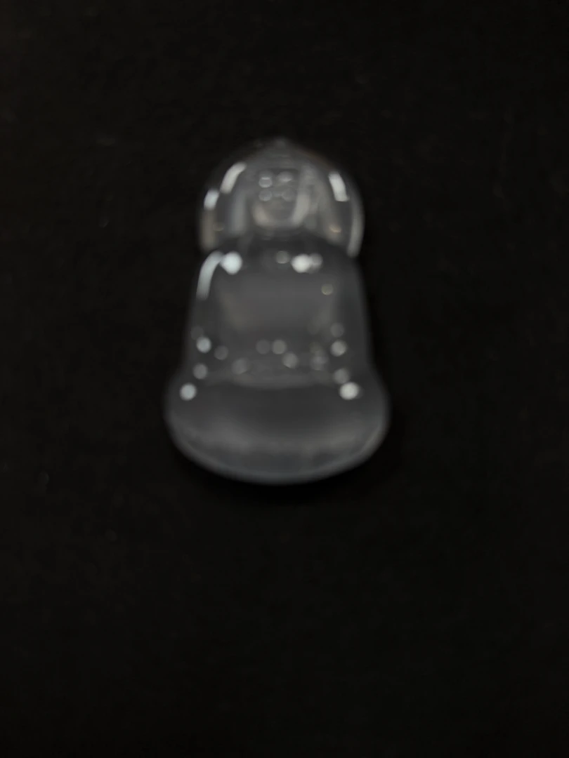 ＜石韵Tｏｎｅ＞天然俄料石英质玉精雕黑钢阿弥陀佛