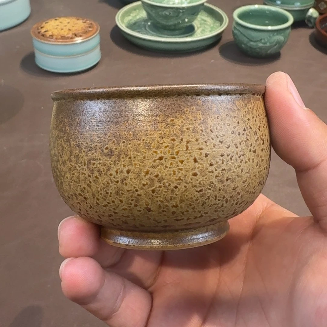 杯龙泉青瓷茶具微瑕