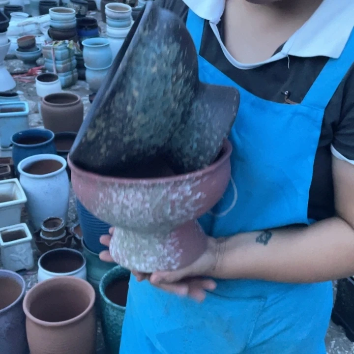 紫砂花盆口20高15正品正品