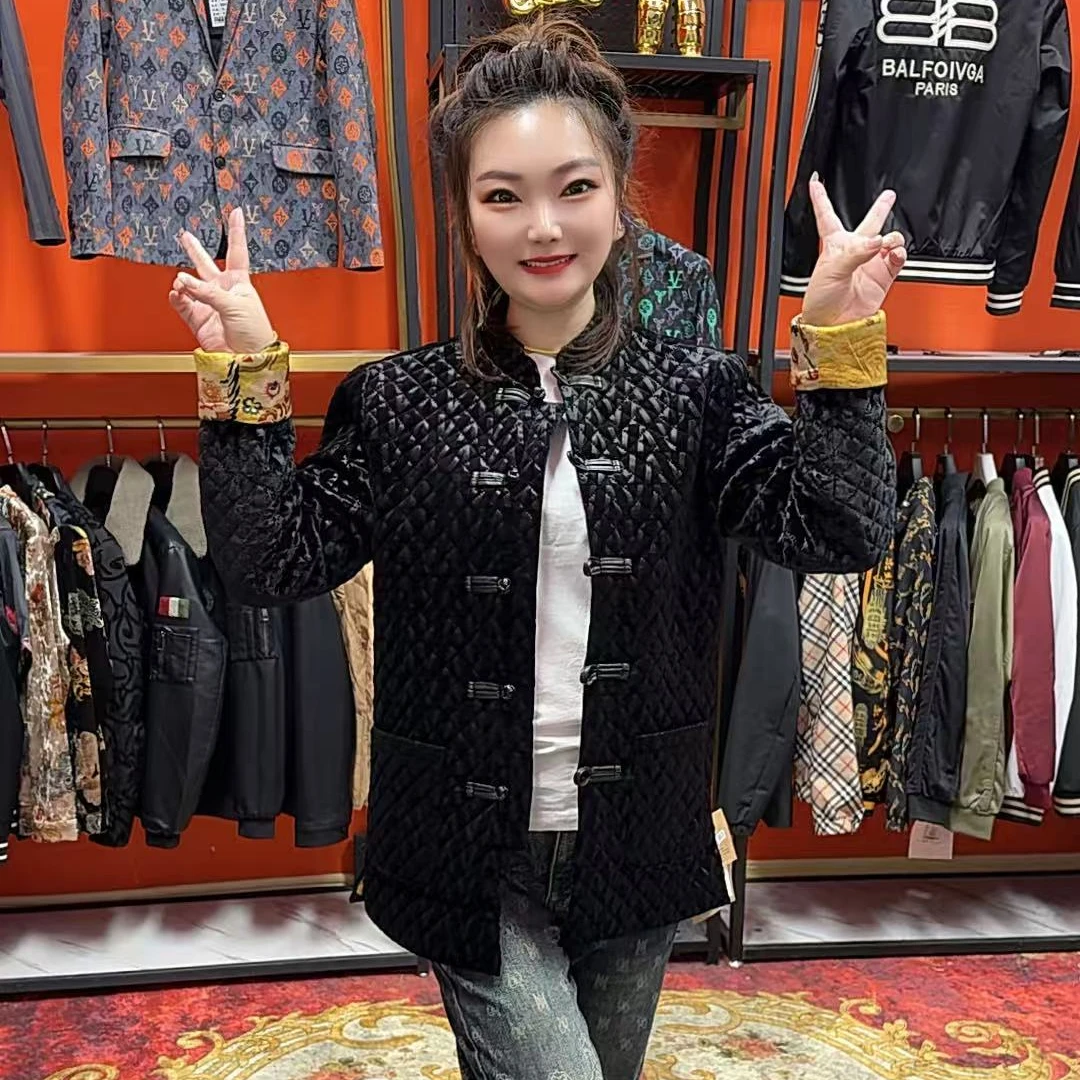 2025新款奢侈高端唐装棉服355男款