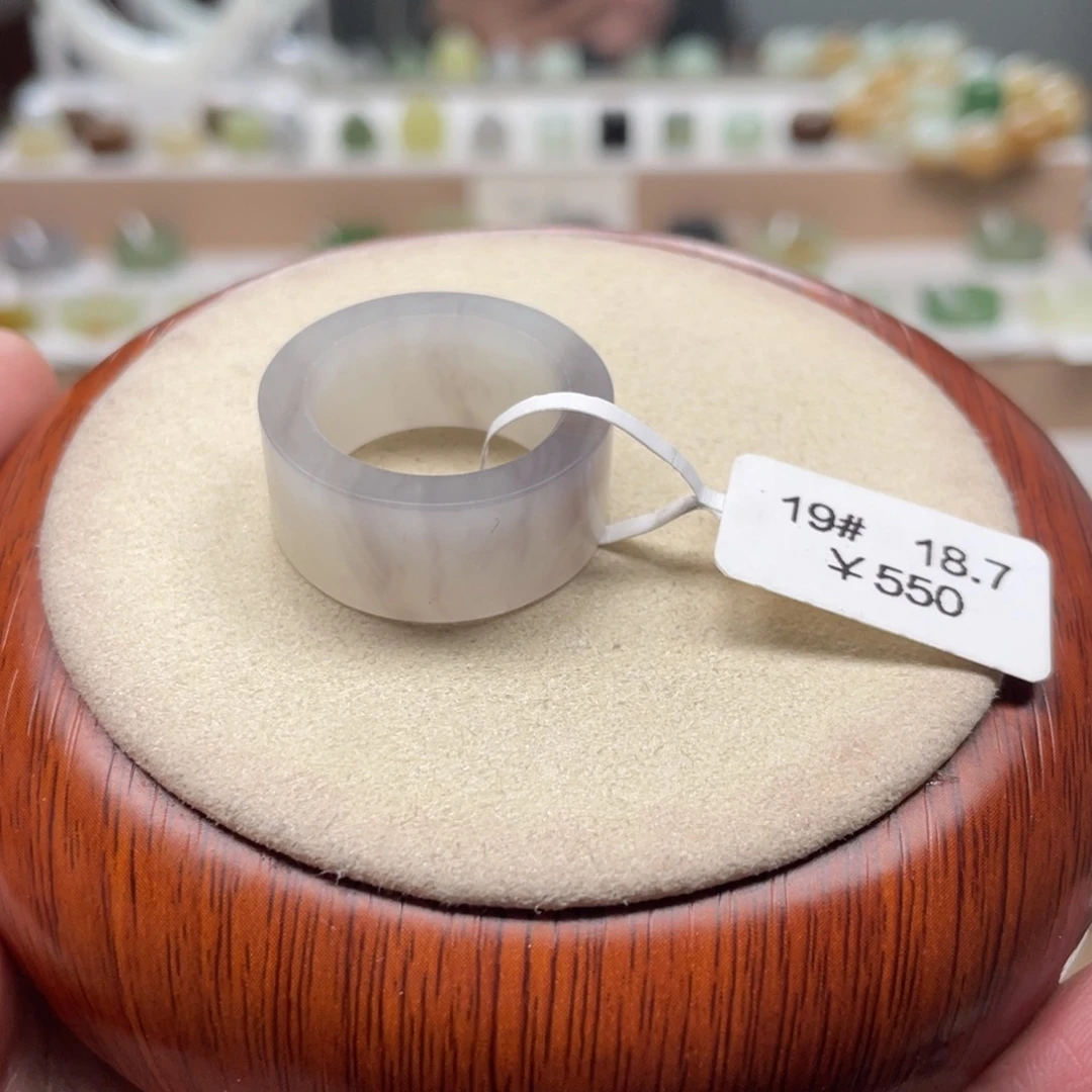 和田玉戒圈未镶嵌乔*雅18.7