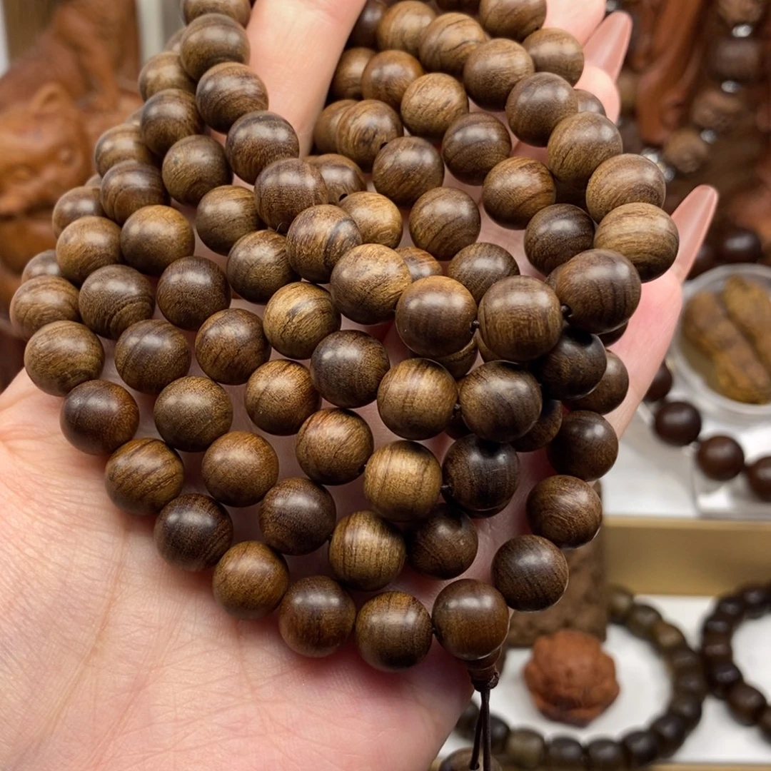 手串/手链檀香木迈索尔老山檀香黑沉1.0奶香，瑕