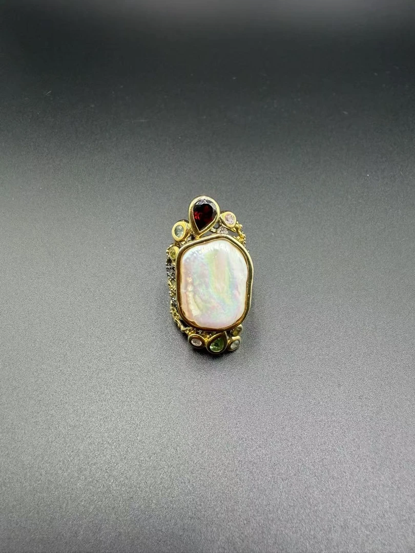 KA1106 意大利巴洛克珍珠戒指