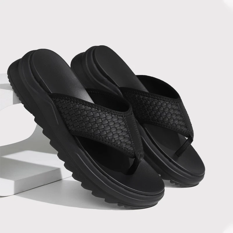 高端时尚潮牌休闲沙滩人字拖凉鞋男2025夏季新款百搭防滑外穿鞋子