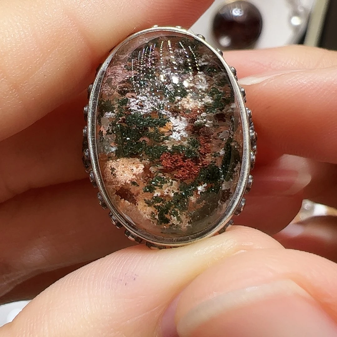 扣***号水晶珠宝半成品银S925镶嵌