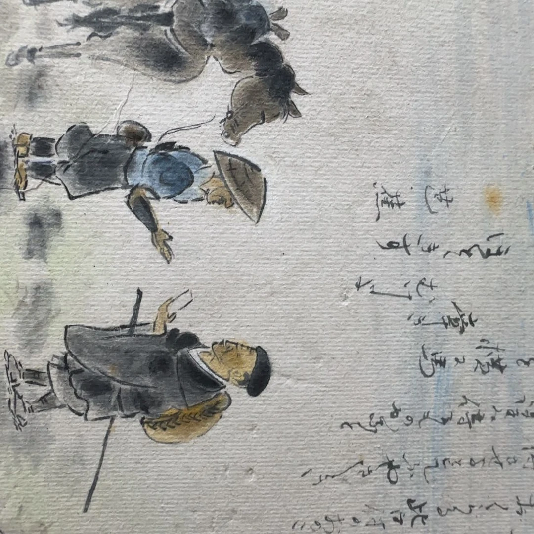 陶***篇版画051手绘作品欣赏