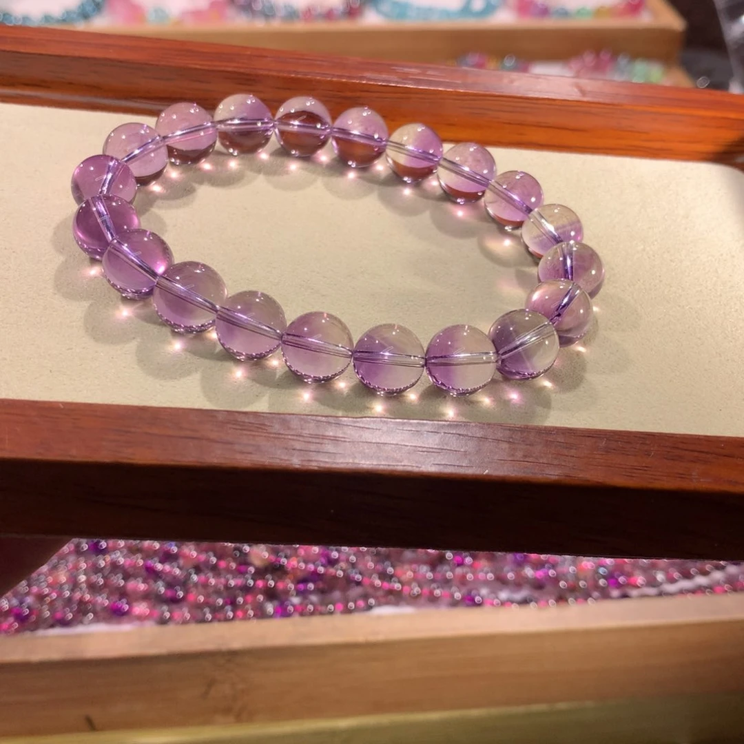 紫晶珠宝半成品未镶嵌手串