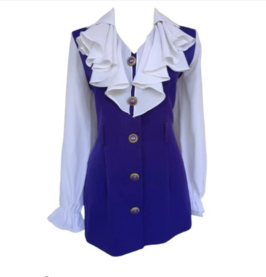 壹加复古服饰牛仔马甲时尚百搭宽松日系设计感小众春秋马夹气质