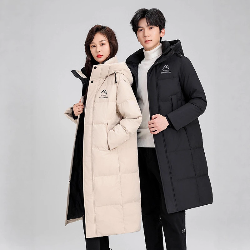 王一博同款款羽绒服男女长款过膝正品2025冬新情侣户外极寒外套潮