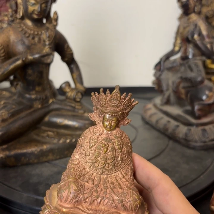 觉我佛藏佛紫铜摆件