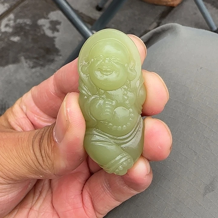 和田玉未镶嵌颈饰新疆黄口