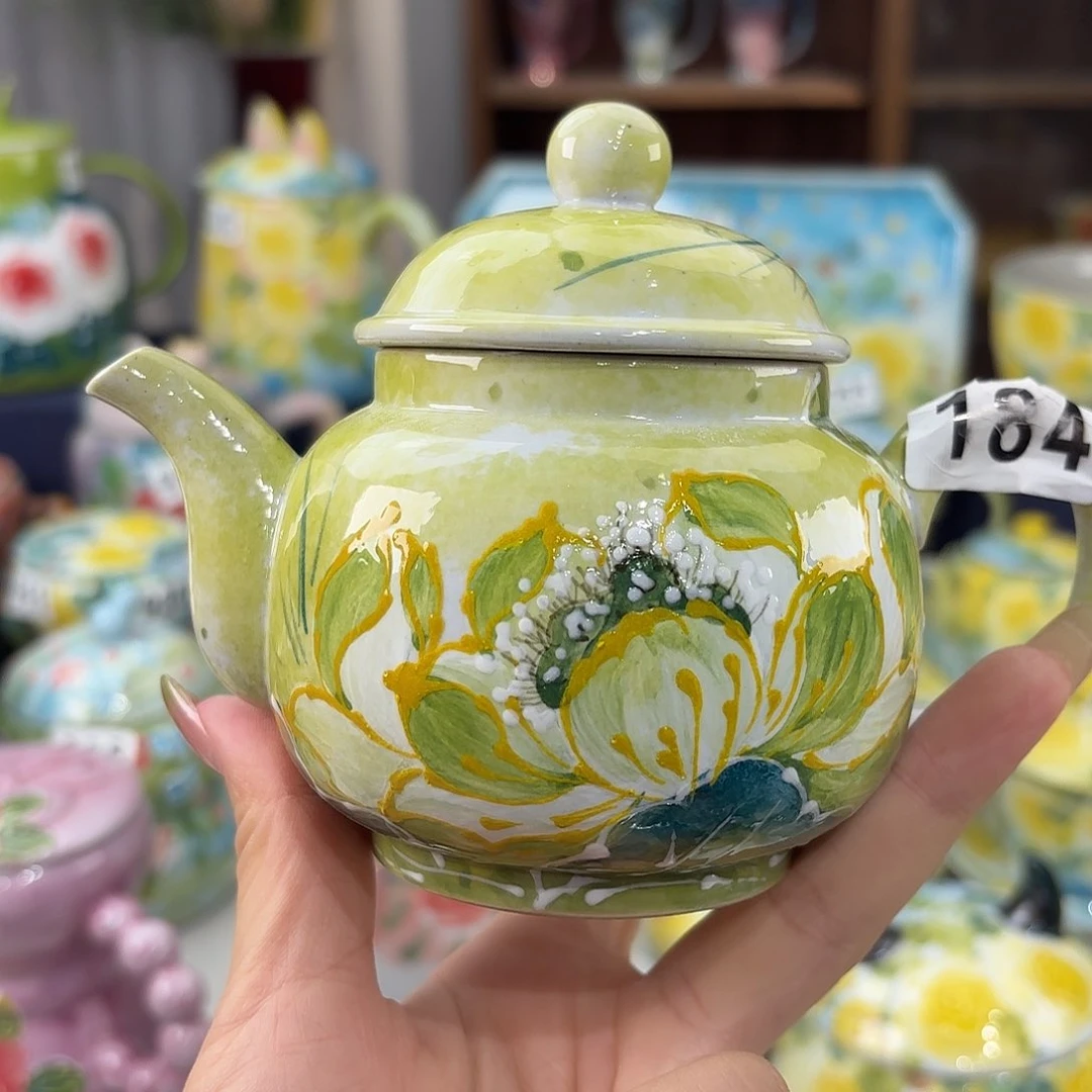 景德镇手绘高温釉下彩陶瓷茶具