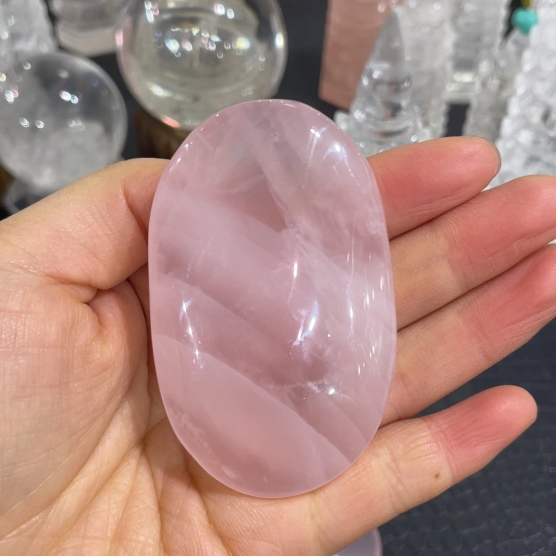 水晶吊坠未镶嵌粉水晶肥皂