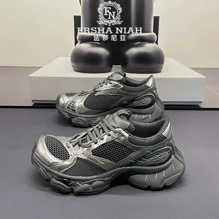 美式潮牌时尚厚底老爹鞋男新款轻便软底青年户外休闲运动潮鞋