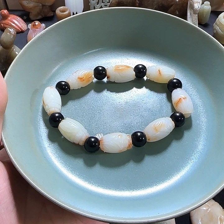 瓷片摆件恭喜发财恭喜结缘225