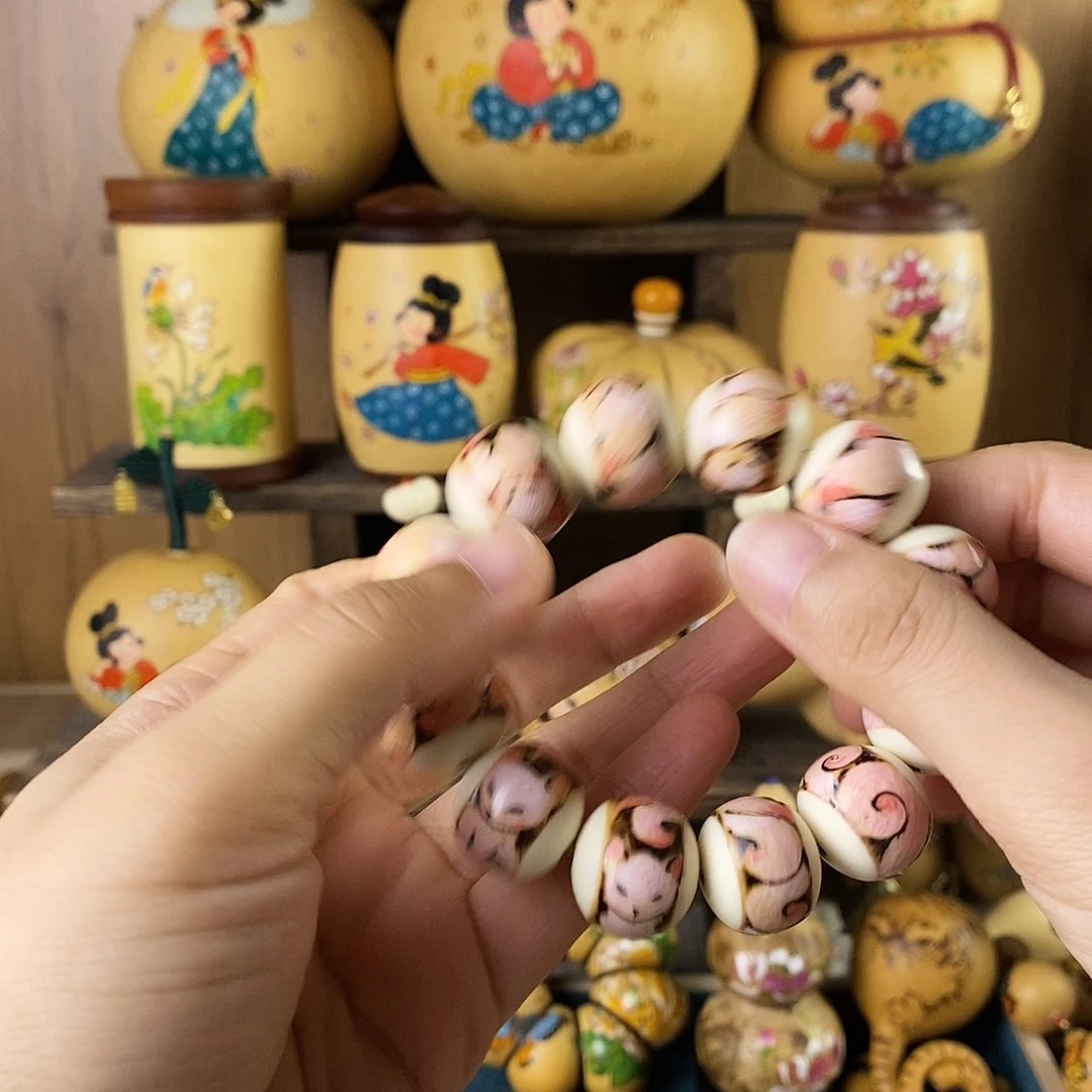 蛋***干凤九狐狸葫芦手串