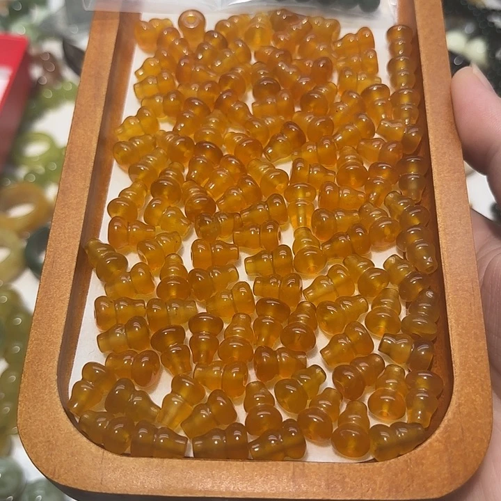 小***珠蛇纹石玉未镶嵌手串