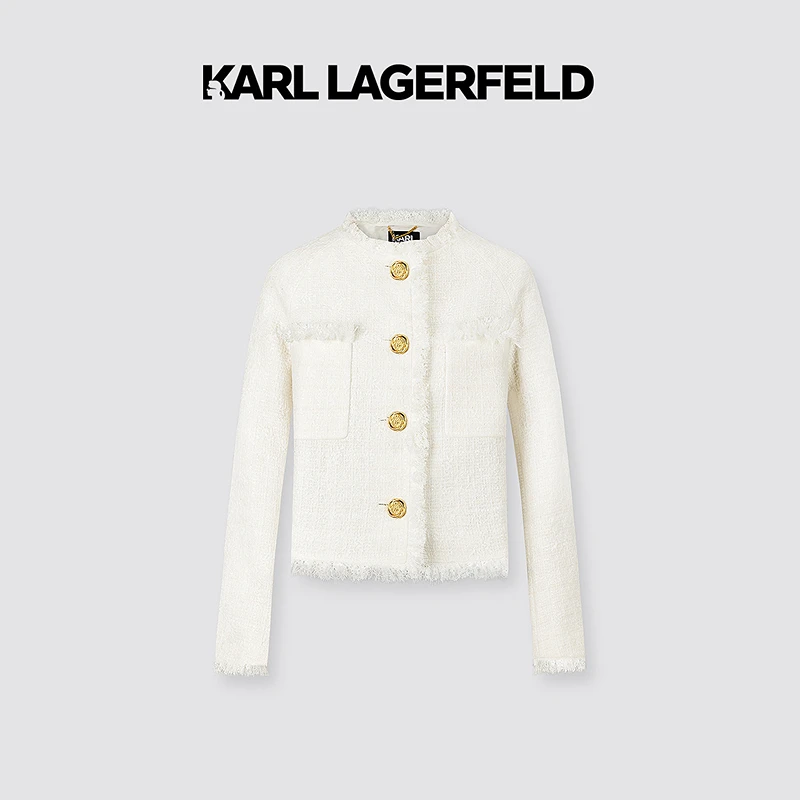 KARL LAGERFELD卡尔拉格斐2025春季新款蕾丝外套老佛爷M21L1521