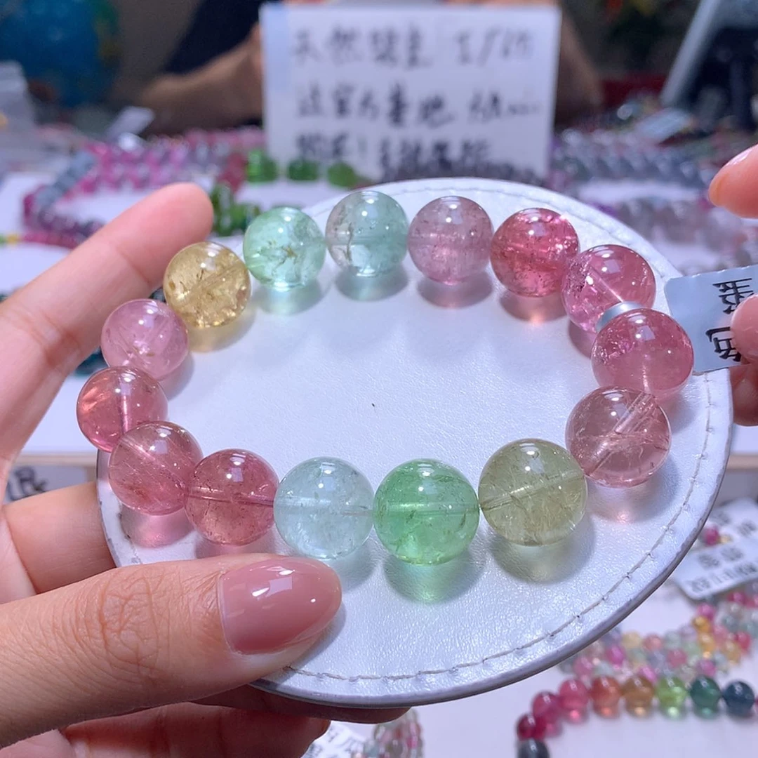 【闪购商品】未镶嵌手链碧玺14m