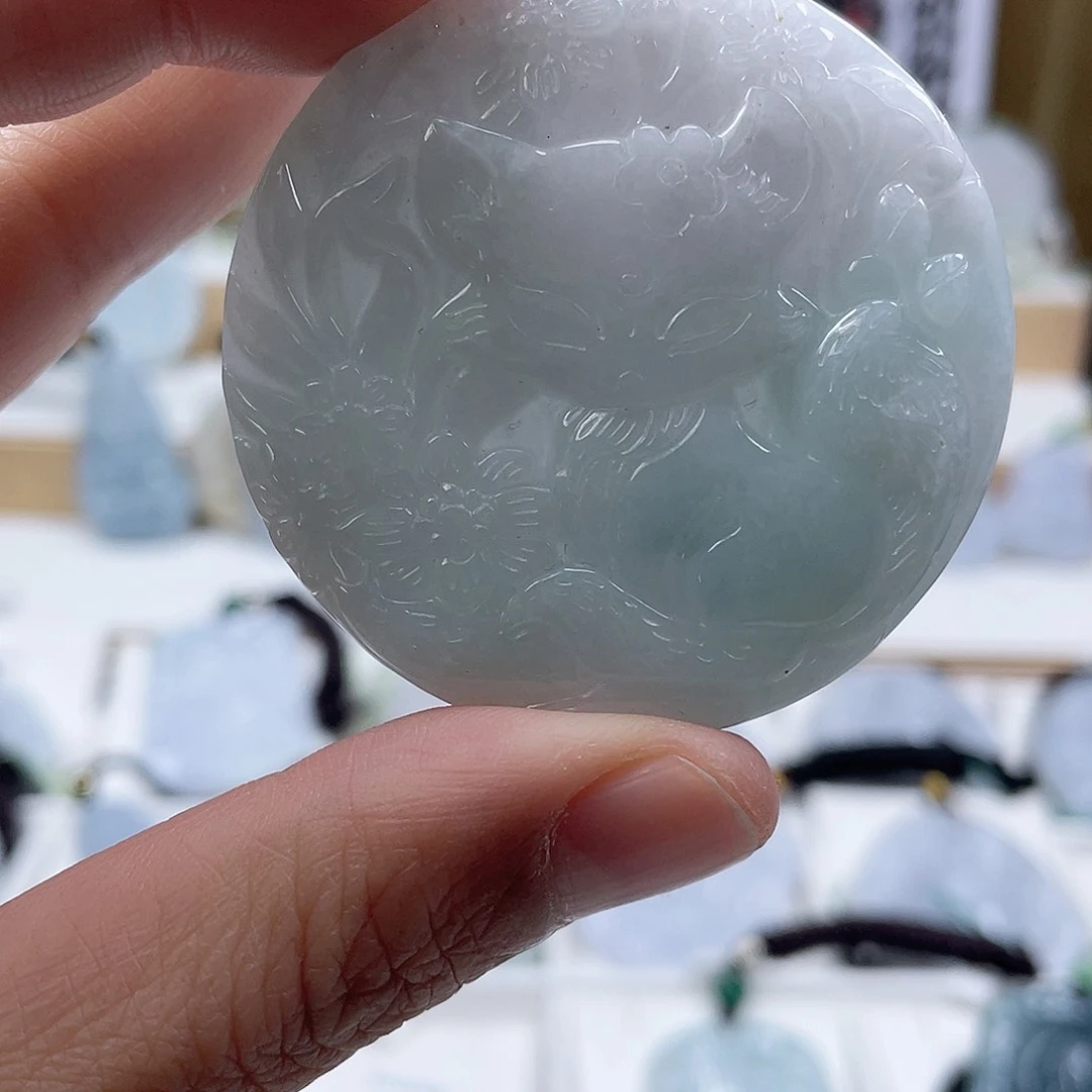 翡翠颈饰未镶嵌0528挂件