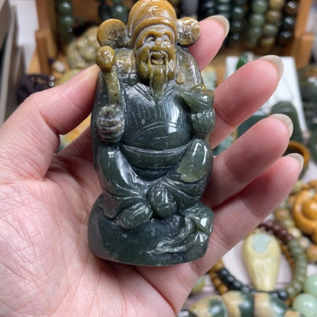 【闪购商品】岫岩河磨玉（透闪石质玉）手把件未镶嵌