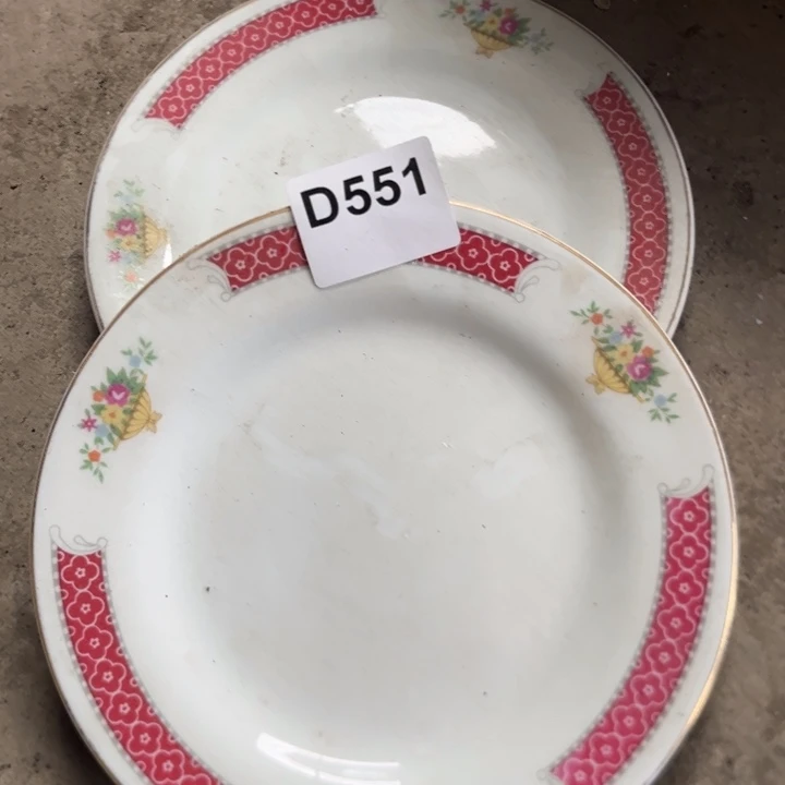 八九十年代高岭土盘碗碟有矿点有轻微瑕疵