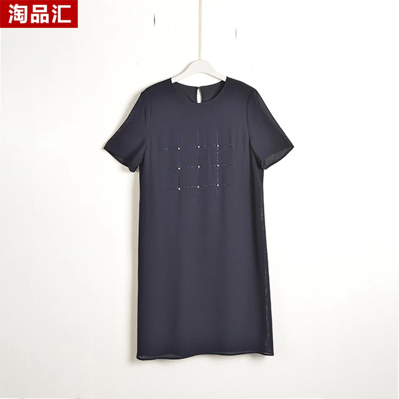 GPC2【专柜捡漏】中高端时尚女装DQB-连衣裙9060-海军蓝
