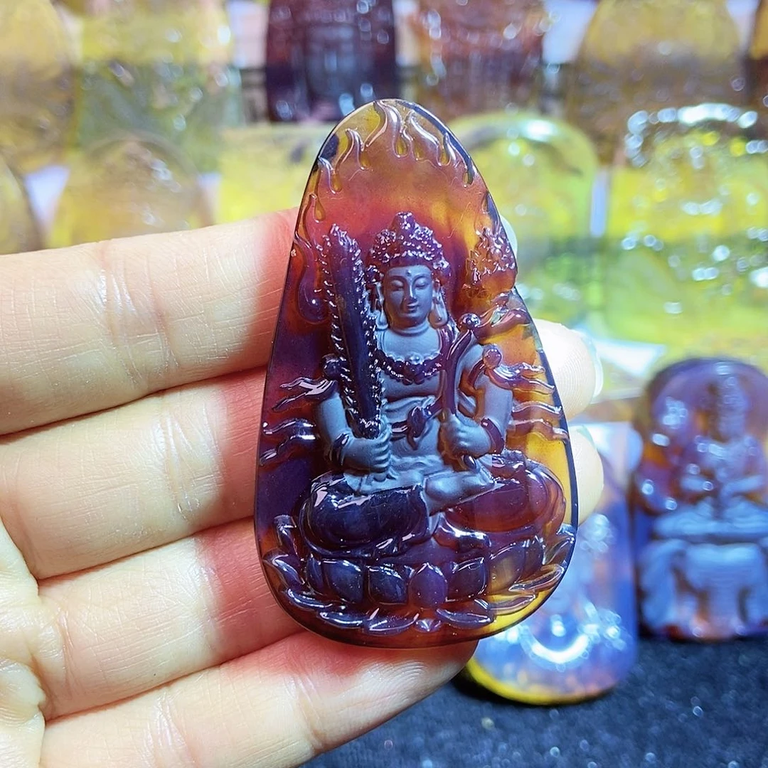 琥珀颈饰未镶嵌虚空藏