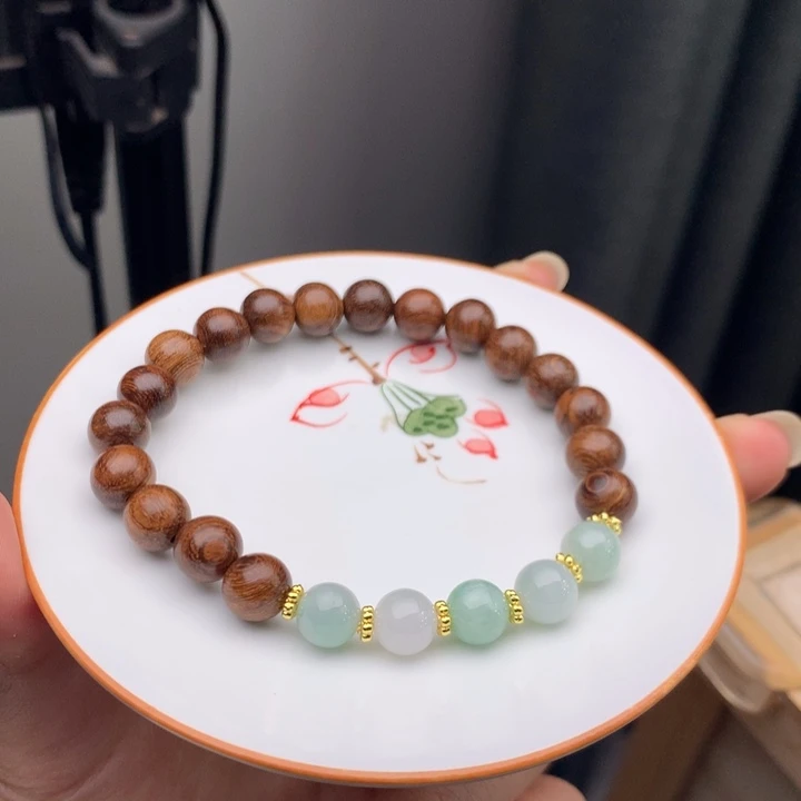 翡翠未镶嵌手链翡翠y2106 卡7.8