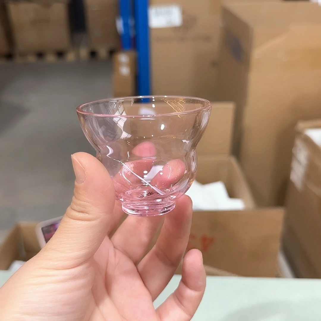 514粉福禄1只高硼硅玻璃杯周边