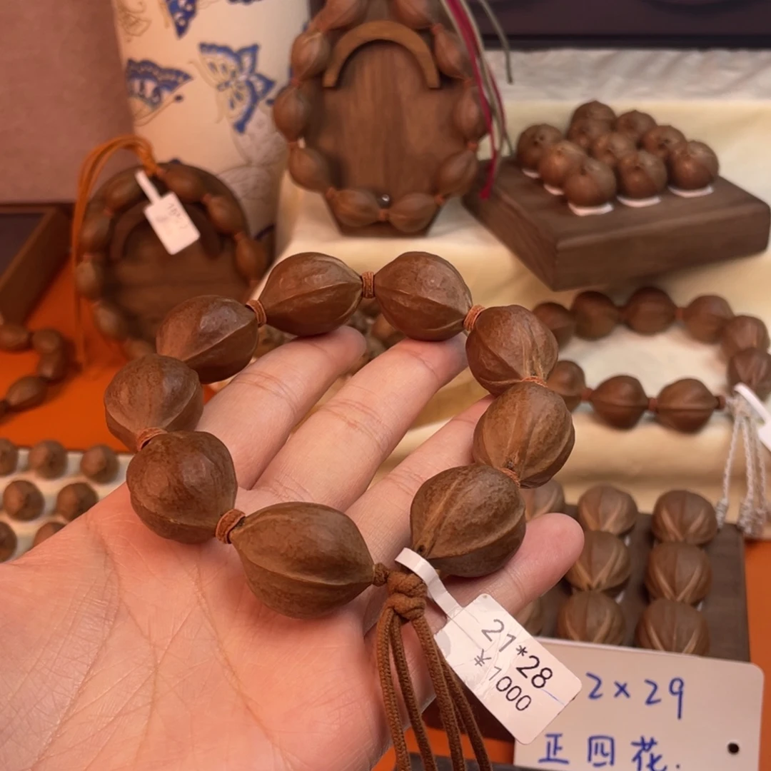 隔***董橄榄核手串/手链2128梅林铁核