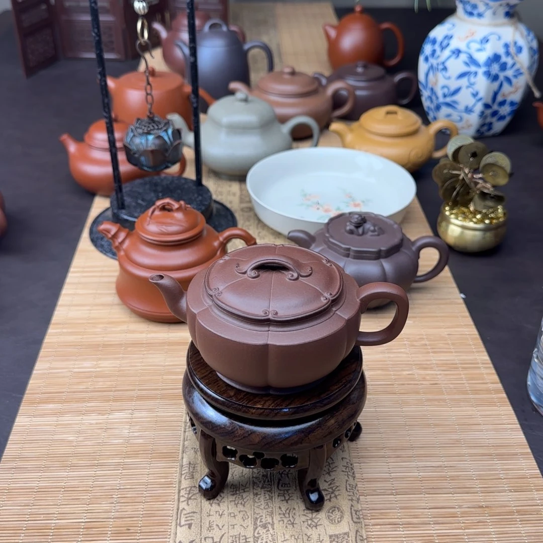 天***头茶壶紫砂紫泥婉灯
