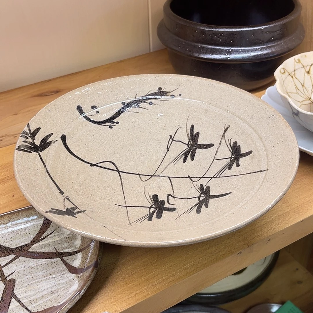 瓷片唐津烧粗陶大钵子9