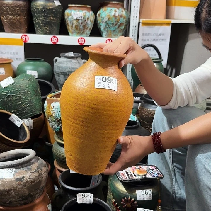黄色美人瓶099高度30口径10