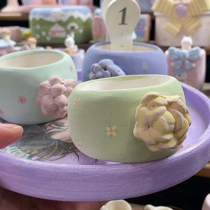 开播福利微瑕3个花盆