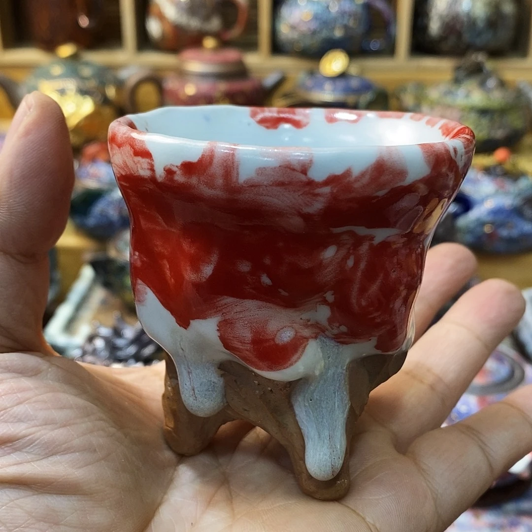 粗陶志野柴烧茶器